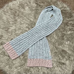 Hollister pink and gray metallic scarf